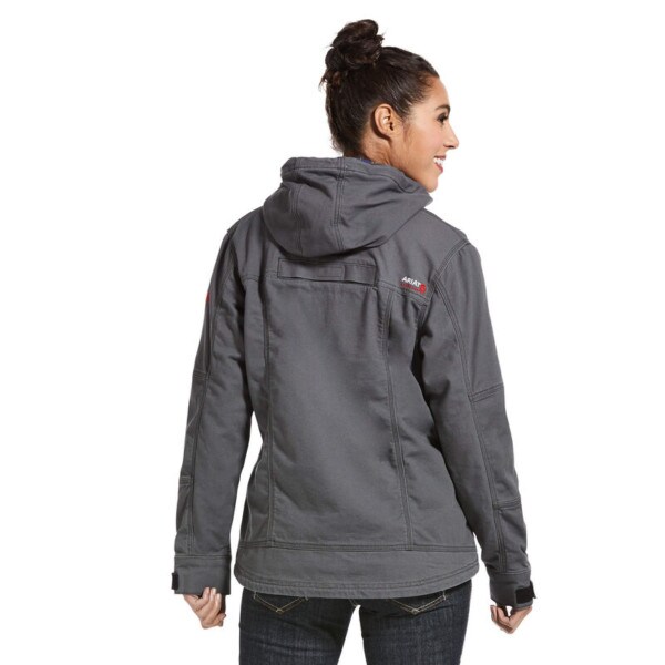 Ariat Women's FR Duralight Stretch Canvas Jacket in Iron Gray